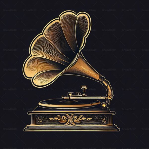 Antiker Grammophon
